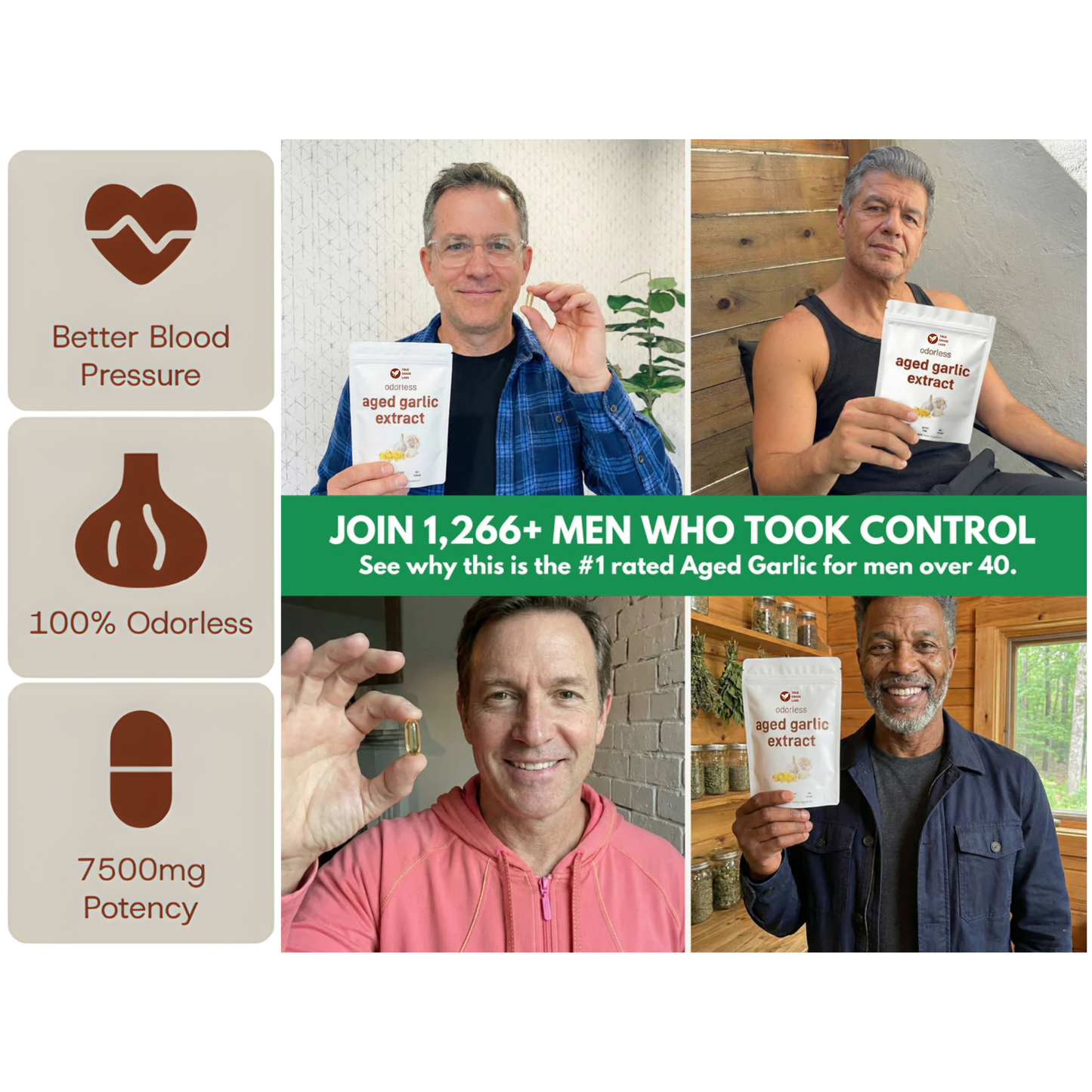 Aged Garlic Extract - 7500mg Odorless Softgels