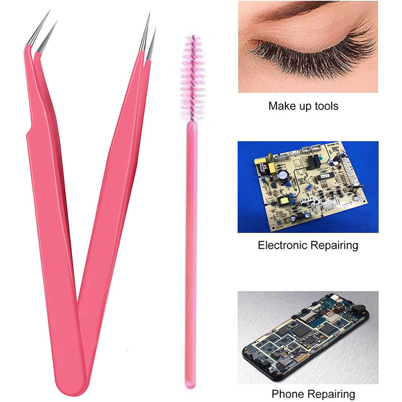 Pinzette für Wimpern mit feiner Spitze