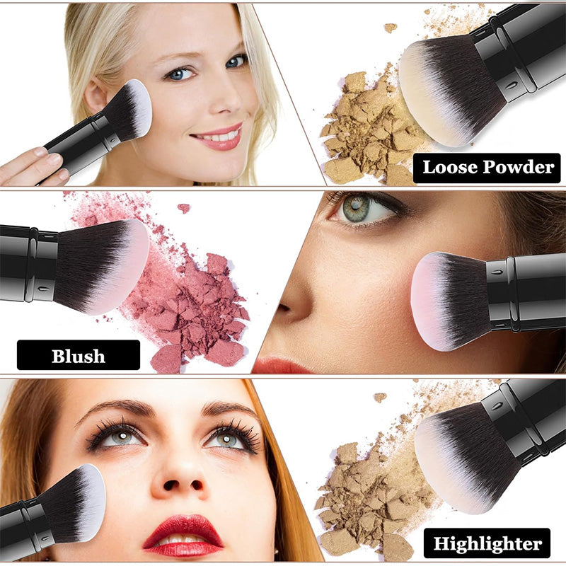 Tragbarer Kabuki-Make-up-Pinsel