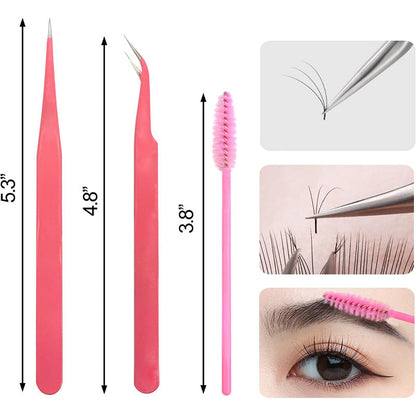 Pinzette für Wimpern mit feiner Spitze