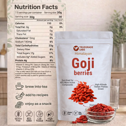 Organic Himalayan Goji Berries – 10,000mg Heart-Liver Support