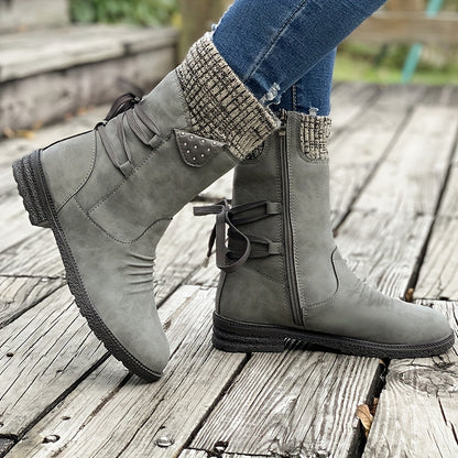 Women's lace-up ankle winter boots