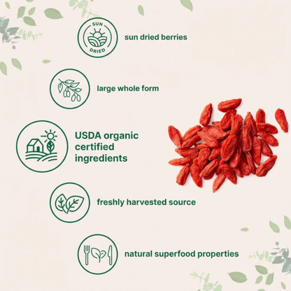Organic Himalayan Goji Berries – 10,000mg Heart-Liver Support