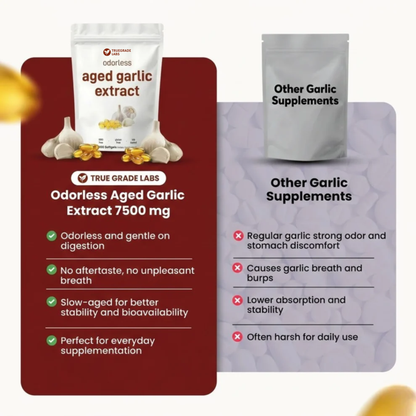 Aged Garlic Extract - 7500mg Odorless Softgels
