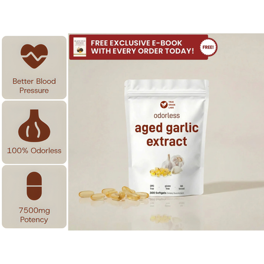 Aged Garlic Extract - 7500mg Odorless Softgels