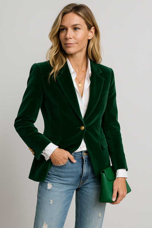 Women's velvet jacket