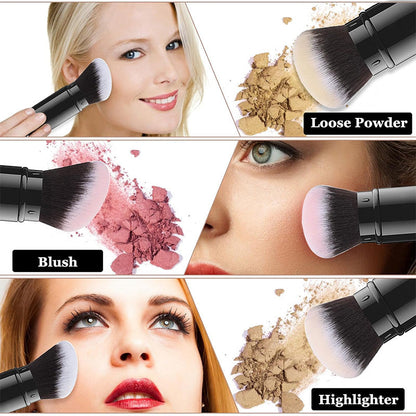 Tragbarer Kabuki-Make-up-Pinsel