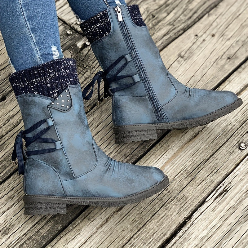 Women's lace-up ankle winter boots