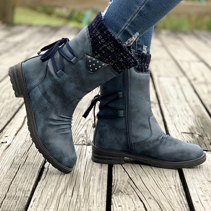 Women's lace-up ankle winter boots